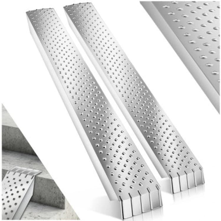 Image of TECTAKE Loading Ramps Sven - 2 Piece Set, 400 kg Capacity and Non-Slip - Loading ramps, loading docks, loading rails 405020