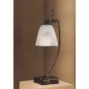 Image of Oberture Table Lamp 1 Bulb E14, brown/black oxidized