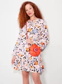 Image of Floral Garden Tulip Dress - Pearl Blush - L (Uk 16)