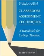 Image of classroom assessment techniques a handbook for college teachers