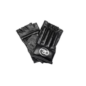 Image of Fitness Mad Leather Fingerless Bag Glove Large Black