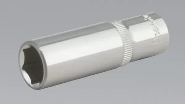 Image of Genuine SEALEY SP3814D WallDrive® Socket 14mm Deep 3/8Sq Drive Fully Polished