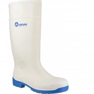 Image of Amblers Safety FS98 Steel Toe Food Safety Wellington White Size 8