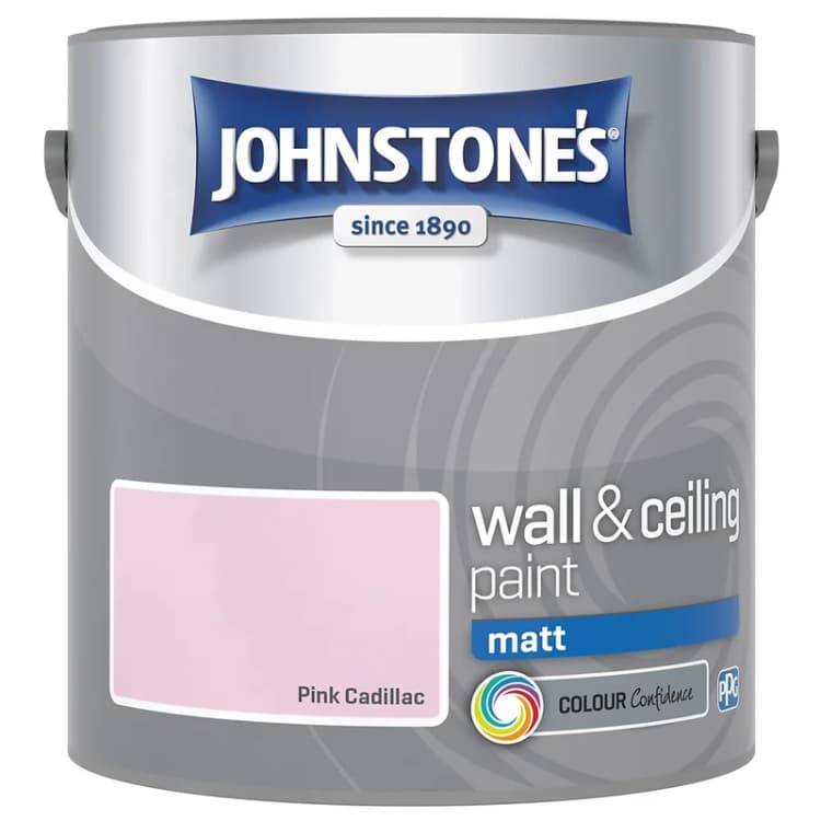 Image of Johnstone's Silk Emulsion Paint, 2.5L, Pink Cadillac