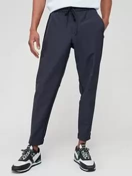Image of BOSS T_flex Trousers - Dark Blue, Dark Blue, Size 48, Inside Leg Regular, Men