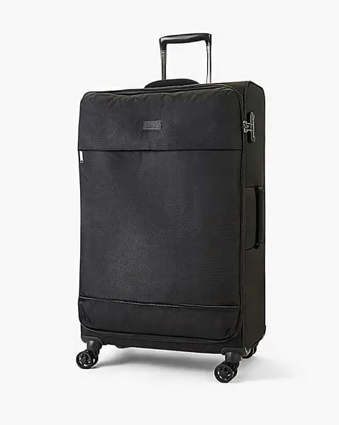 Image of Rock Luggage Paris VPK6W Large Soft Shell Black Suitcase