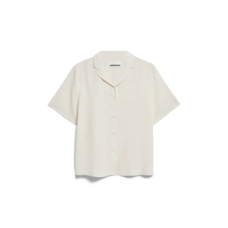 Image of ARMEDANGELS Womens blouse ARMEDANGELS Maaite Lino Beige Female L