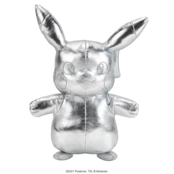 Image of Pokemon 25th Celebration - 8 Silver Pikachu Plush