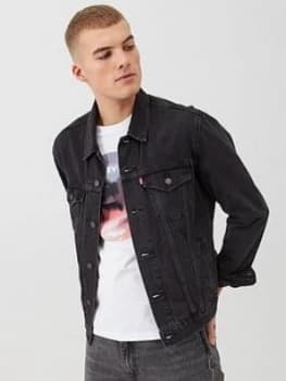 Image of Levis The Denim Trucker Jacket - Black, Size S, Men