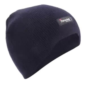 Image of FLOSO Childrens/Kids Plain Thinsulate Thermal Winter Beanie Hat (3M 40g) (11-13 Years) (Navy)