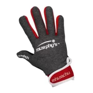 Image of Murphys Unisex Adult Contrast Gaelic Gloves (XS) (Grey/Red/White)