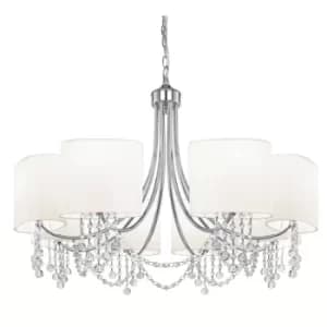 Image of Nina 8 Light Multi Arm Chandelier Chrome Finish, E14
