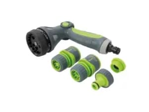 Image of Silverline 829557 Soft-Grip Spray Gun Quick Connect Set 5pce