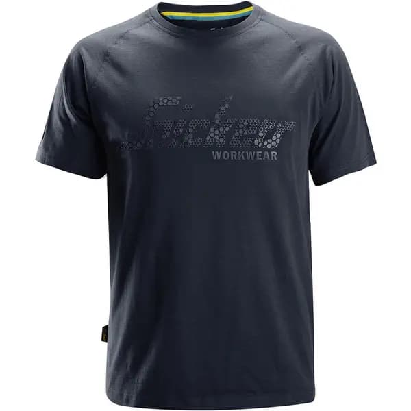 Image of Snickers 2580 Mens Logo T Shirt Navy XL
