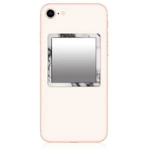 Image of iDecoz White Marble Phone Mirror