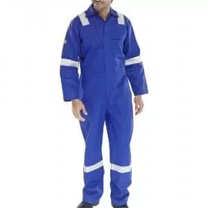 Image of Beeswift Fire Retardant Nordic Design Boilersuit Royal Blue 48