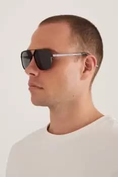 Image of Mens Aviator Frame Sunglasses