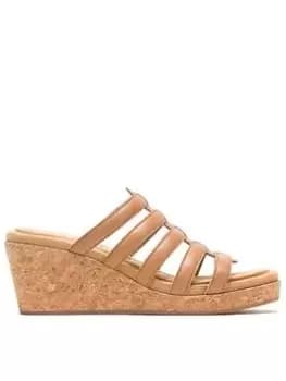 Image of Hush Puppies Willow Slide - Tan, Brown, Size 6, Women