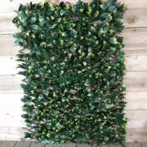 Image of Wonderwal - 180cm x 60cm Artificial Fence Trellis Screening Privacy Garden - Laurel Leaf