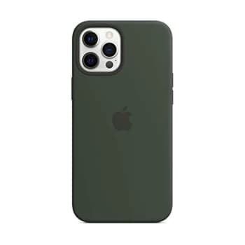 Image of Apple Silicone Case with MagSafe (for iPhone 12 Pro Max) - Cyprus Green