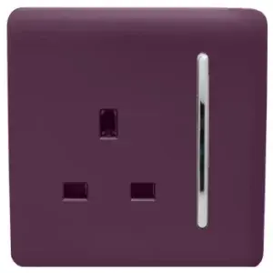 Image of Trendi Switch 1 Gang 13Amp Switched Socket in Plum