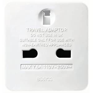 Image of Masterplug UK to Europe Travel Plug Adaptor - Pack of 2