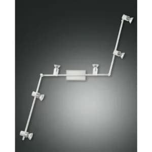 Image of Fabas Luce Alice Spotlight Bar White Glass, GU10