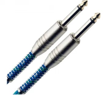 Image of STAGG S-Series Vintage Tweed Cables - 6 m, Blue, Pack of 3, Blue