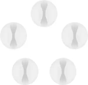 Image of Goobay Cable Management 1 Slot, White, 5 pcs