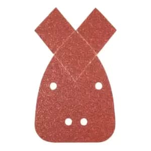 Image of Silverline Hook & Loop Detail Sander Sheets w/ 2 Tips 140mm 10pk 60 Grit 536093