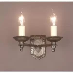 Image of Impex Tudor Light Bronze Candle Wall Lamp