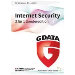 Image of G-Data Internet Security 3 fuer 1 Sonderedition 1-year, 3 licences Windows, Mac OS, Android, iOS Antivirus, Security