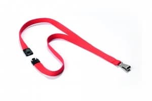 Image of Durable Textile Lanyard With Snap Hook 15mm Coral 8127136