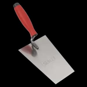Image of Sealey Stainless Steel Bucket Trowel Rubber Handle 180mm