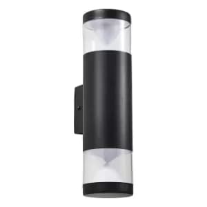 Image of Zink POLLUX 8W LED Outdoor Up and Down Wall Light Black
