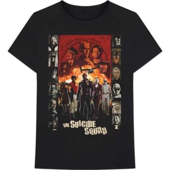 Image of The Suicide Squad - Team Poster Unisex Large T-Shirt - Black