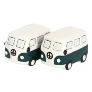Image of Dark Green Campervan Cruet Salt and Pepper Set