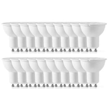 Image of Nedis 4.8W 345 Lumen 2700K Warm White LED Bulb - GU10, 20 Pack