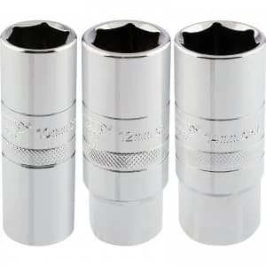 Image of Draper 3 Piece 1/2" Drive Spark Plug Socket Set 1/2"