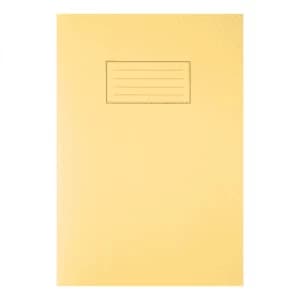 Image of Silvine Exercise Book A4, Ruled with Margin 80 Pages - Yellow (10 Pack)