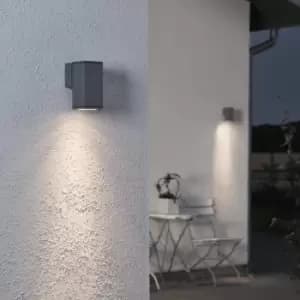 Image of Konstsmide - Wall Light Monza Single Square Dark Grey