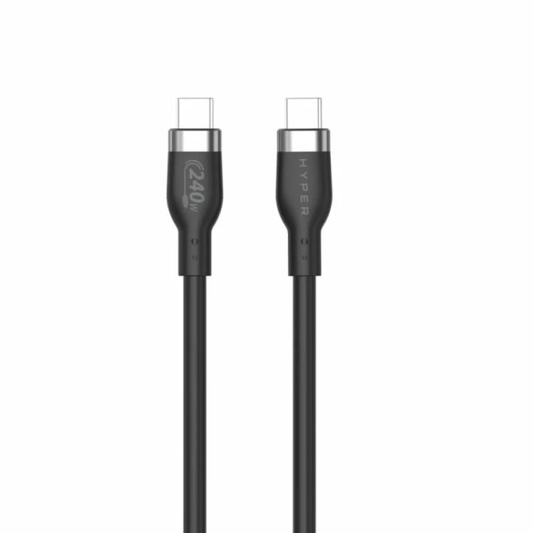 Image of Targus 2M Silicone 240W USB-C Charging Cable - HJ4002BKGL