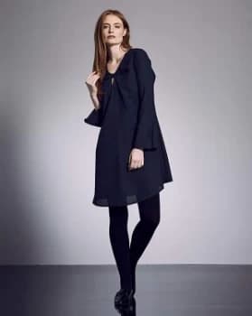Image of I.Scenery Flare Sleeve Swing Dress