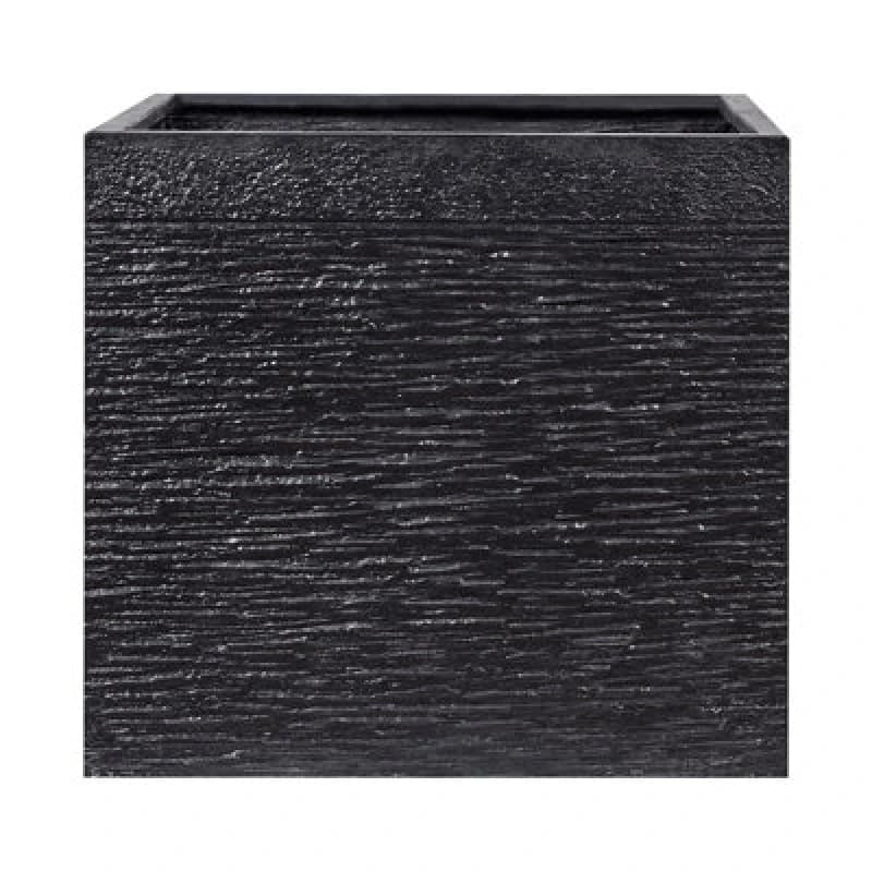 Image of Beliani Plant Pot Paros 50 Cm Black