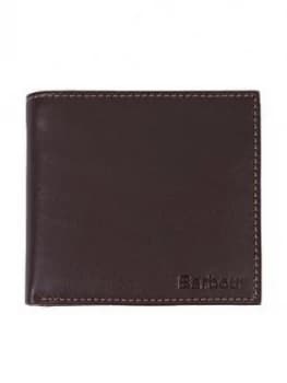 Image of Barbour Elvington Leather Wallet With Coin Purse - Brown