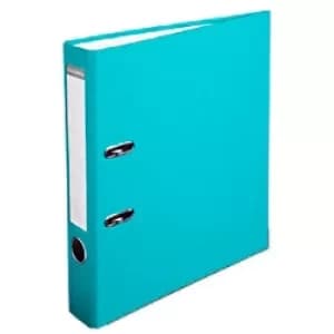 Image of Exacompta Lever Arch File A4 S50mm Card/PP, 2 Rings, Light Green, Pack of 20