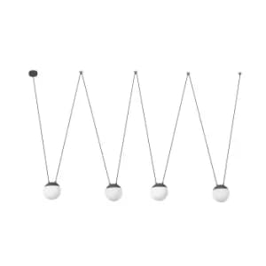 Image of Mine 4 Light Grey Suspension Pendant, E27