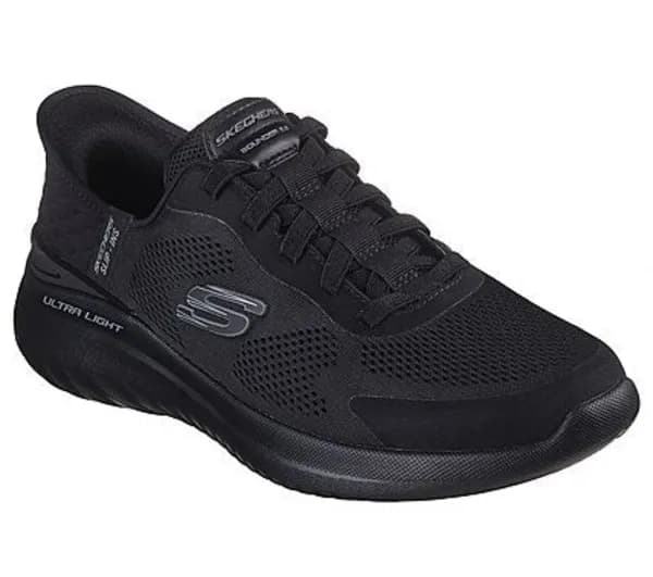 Image of Skechers Navy Slip-Ins Bounder 2.0 Emerged Trainers Navy Male 12 223431UK