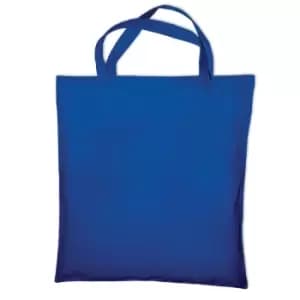 Image of Jassz Bags "Cedar" Cotton Short Handle Shopping Bag / Tote (Pack Of 2) (One Size) (Royal)