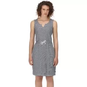 Image of Regatta Womens Fahari Stripe Jersey V Neck Sun Dress UK 12- Waist 29', (74cm)